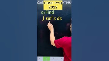 Q) Integration ∫ sin^5 (x)  dx #class12 #cbse #maths  #cbse2026 #maths #cbse2024 #CBSE #cbse2026
