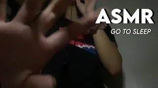 ASMR Telling You To Go To Sleep + Hand Movements (mini mic)