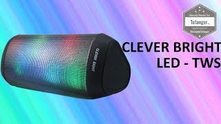 Clever Bright VIMC Bluetooth TWS - Enceinte bluetooth TWS LED - 2000 mAh - 5W - Unboxing