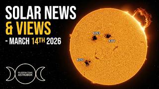 Sun on March 14th 2026 with Lunt 50 Single Stack Hydrogen Alpha Solar Telescope