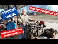 Massey Ferguson 35 Perkins 3152 diesel head replacement &amp; combustion chamber repair