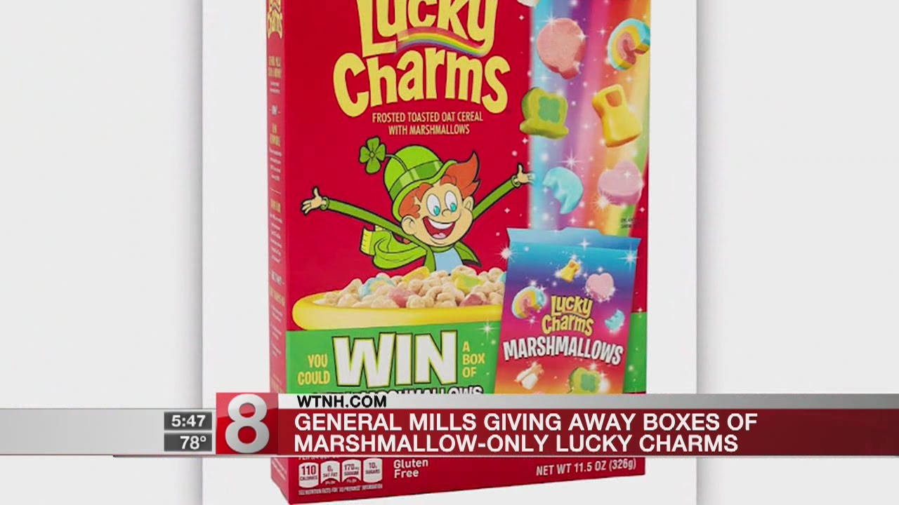 General Mills giving away boxes of marshmallow-only Lucky Charms