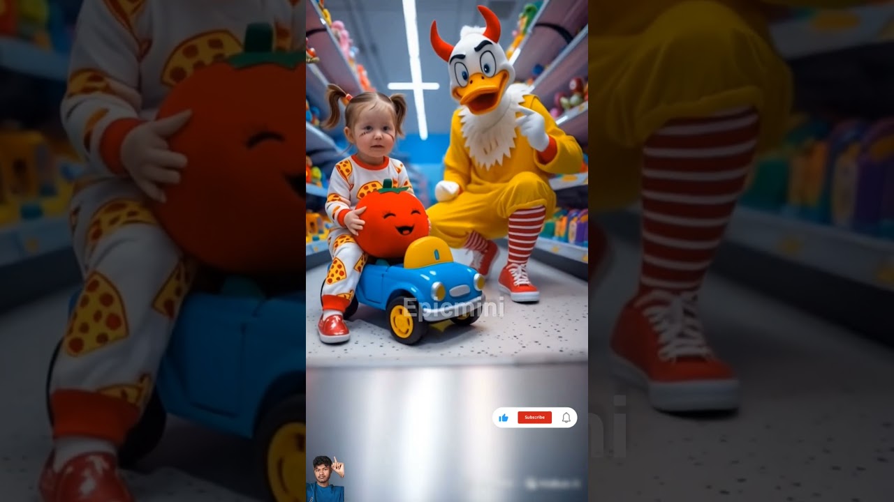 ❤️ Evolution of Baby : Duck with crying baby in shopping mall 🥰 1 