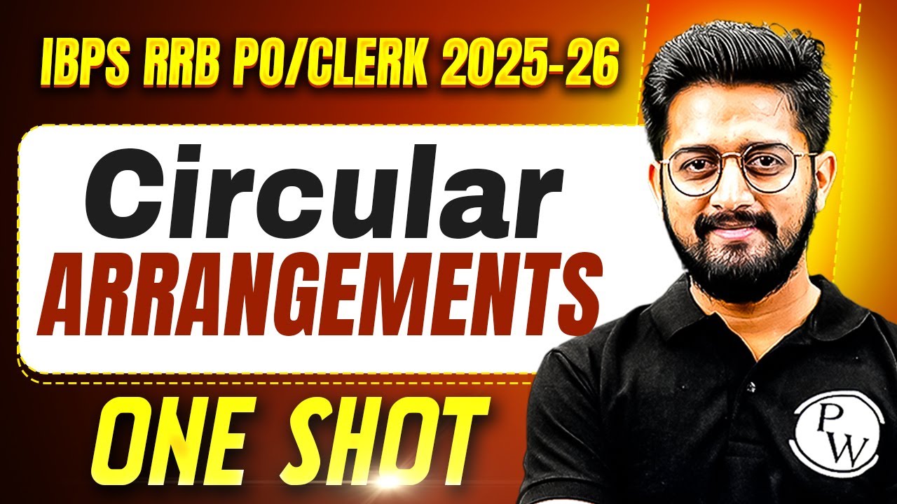 IBPS RRB PO & Clerk 2025 | Circular Arrangement for Bank Exams | by Sachin Sir