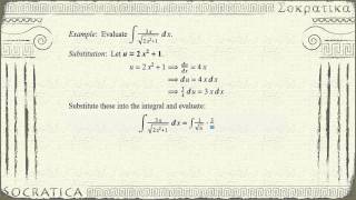 Calculus: Integration by substitution - example #1