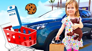 Bianca und Mama gehen einkaufen. Ich heiße Bianca auf Deutsch. Kinder Video
