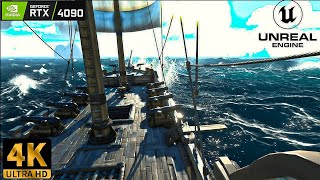 Sea of thieves Gameplay 2023 [4K 60 FPS] | Unreal Engine RT ON [RTX4090] Mythical Settings!