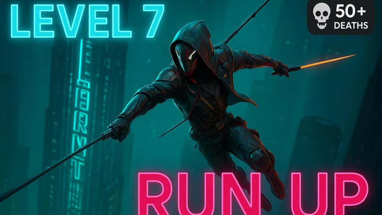 Vertical Chaos! Ghostrunner Level 7 – Run Up
