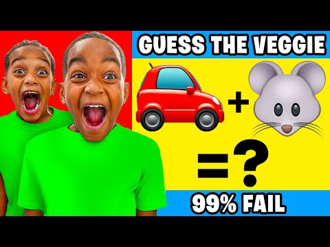 GUESS THE VEGETABLE BY EMOJI | The Prince Family Clubhouse