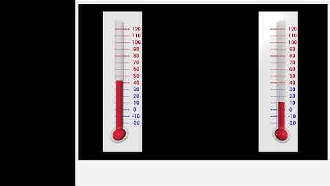 vPython Dual Thermometers