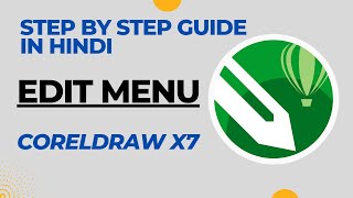 Edit Menu in Coreldraw in Hindi Step by Step Guide. #coreldraw #design #filemenu