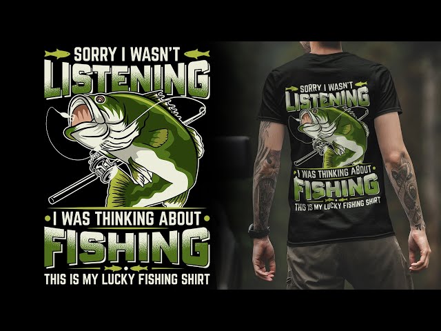 FISHING T-SHIRT DESIGN TUTORIAL  Advance T-Shirt Design Tutorial