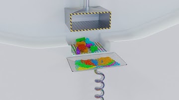 Crushing Tetris with Hydraulic Press. Simulation [13]