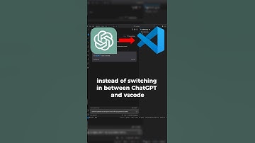 Stop using switching between chatgpt and vscode using this ai tool #code #ai #chatgpt #vscode