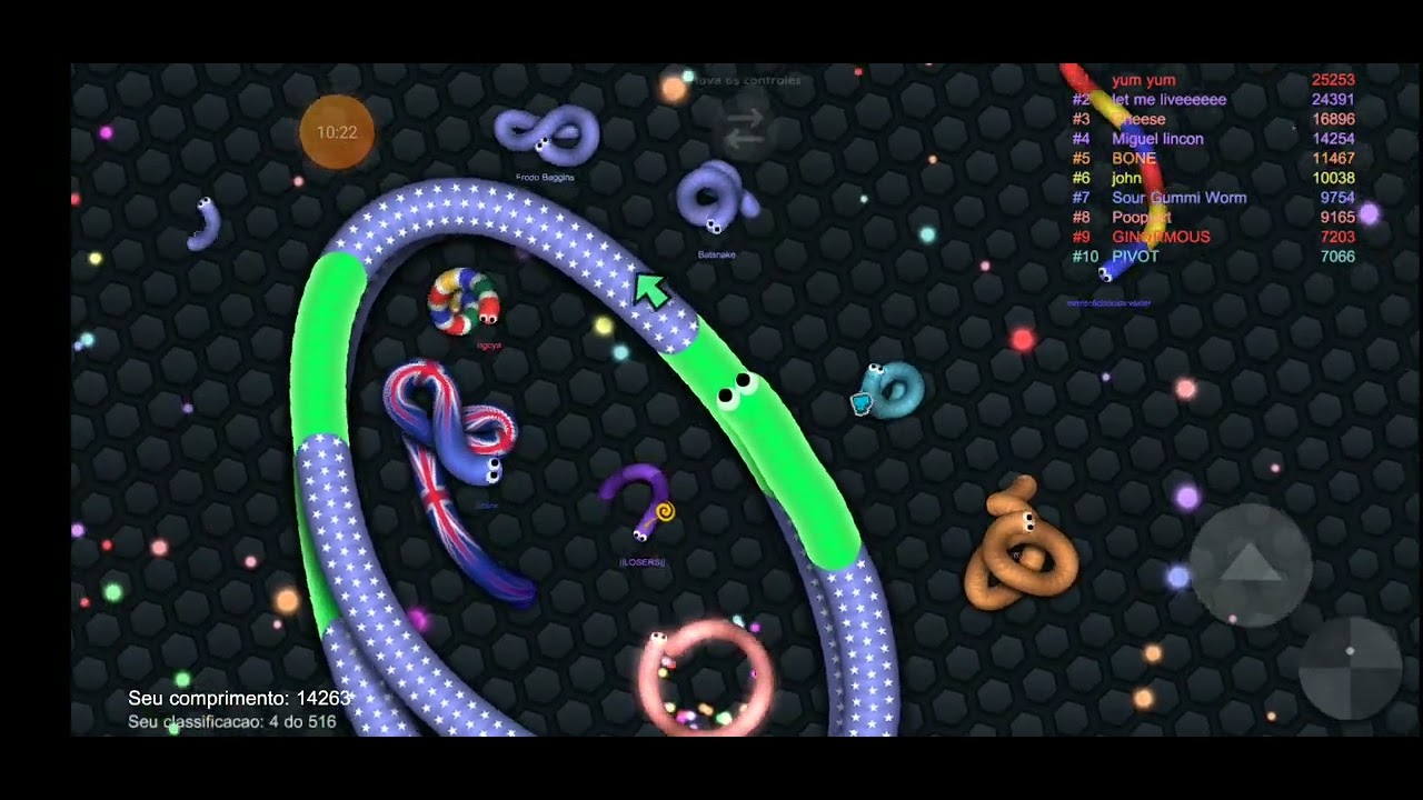 George Pig no jogo da cobrinha - Slitherio e Wormate 