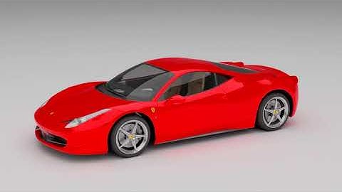 Ferrari 458 italia 3d model free download. Ferrari 458 italia 360 degree view