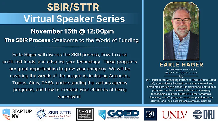 💰 SBIR/STTR Grants Explained: How to Win $2.3M in Non-Dilutive Funding | Nevada Entrepreneur Series