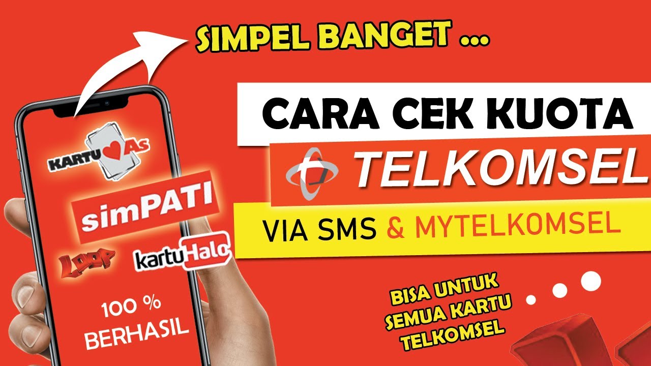 Cara Cek Kuota Telkomsel 2021 Via SMS & My Telkomsel YouTube