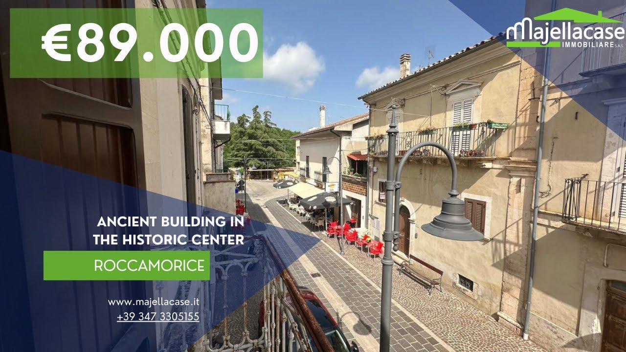 Удивительное здание в центре города Роккамориче в Абруццо | Виртуальные туры по недвижимости в Ит...