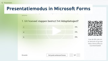 Presentatiemodus in Microsoft Forms