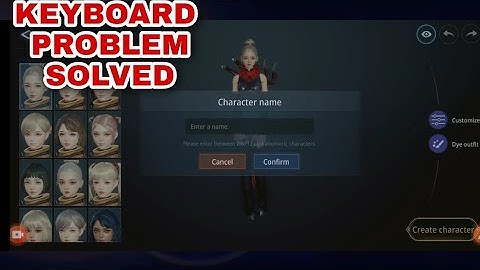 MIR4 | HOW TO CREATE CHARACTER | KEYBOARD PROBLEM SOLVED