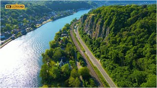 Aerial View Namur Belgium | 4K