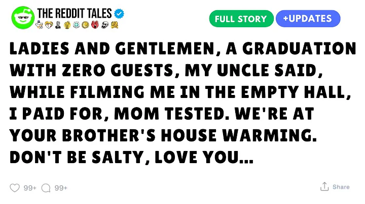 Ladies And Gentlemen, A Graduation With Zero Guests, My Uncle Said, While Filming Me In...