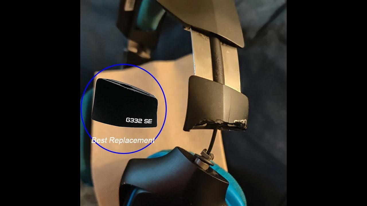 How to Fix Logitech G430 G432 G332 Wired Gaming Headsets Hinge Swivel By Replacing a New Part