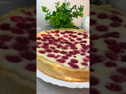 Пирог с малиной