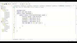 c. membuat dan menampilkan elemen array bertipe class/object