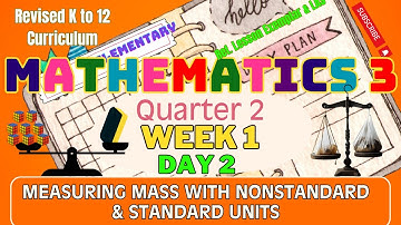 Grade 3 Math Lesson: Measuring Mass with Nonstandard & Standard Units | Q2 W1 D2 Revised K-12