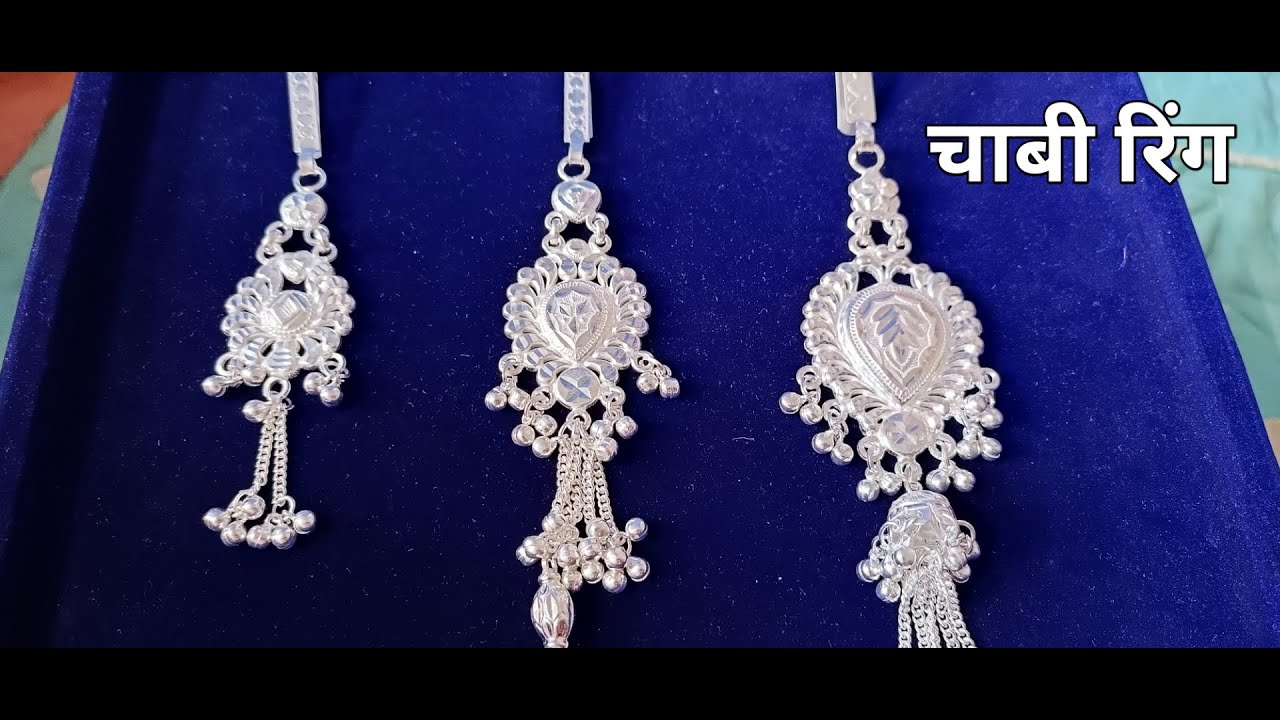 95.8% Ladies Party Wear Silver Chabi Gucha, Size: 4 Inch, 10g at Rs  50000/piece in Rajkot