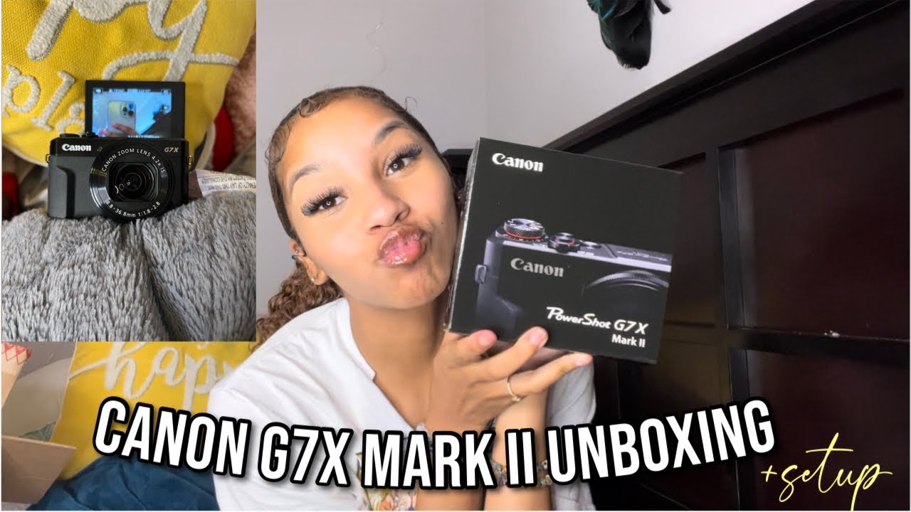 unboxing my new camera ! || canon g7x mark ii +setup