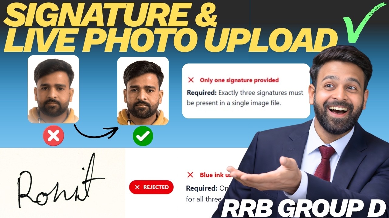 RRB Group D Photo and Signature Upload Problem Solved 2026