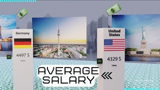 Comparison: Average Salary In Each Country 2022 | Highest Income Countries