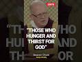 Those Who Hunger & Thirst For God