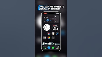 Just Tap the Notch Below to Scroll Up Quickly! #iphonetips #iphonetricks #fyp #ios #ios18 #howto