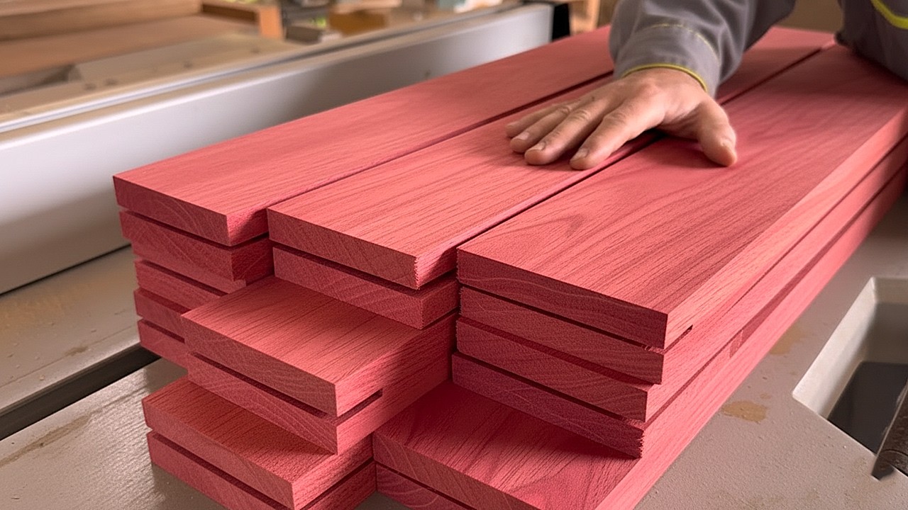 Talented Carpenter Transforms Imperfect Pieces of Wood into a Exquisite Dining Table and Chair Set!