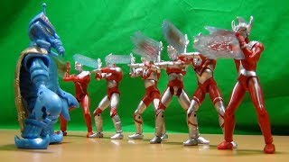 テンペラー星人降臨！ウルトラ兄弟勢揃い！ SHODOウルトラマンVS3