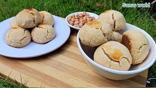കടല കൊണ്ടൊരു ബിസ്ക്കറ്റ് 👌😋|Peanut Cookies |🥜🍪 Recipe Malayalam|sanus world|