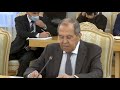 Вступительное слово С.Лаврова в ходе переговоров с М. Бен Аль Тани, Москва, 11 сентября 2021 года