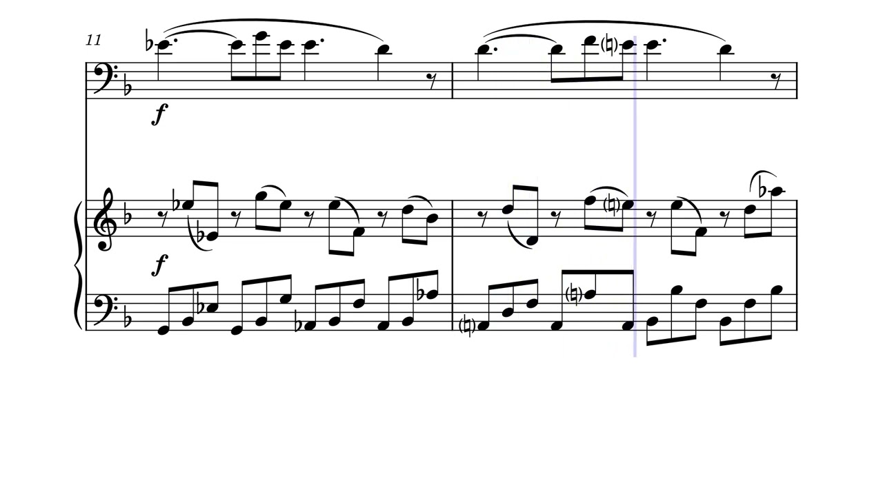 Mozart - Lacrimosa | DOUBLE BASS & PIANO Sheet Music - YouTube