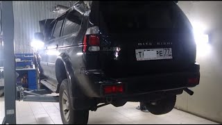 Замена катализаторов на пламегасители Mitsubishi Pajero. Москва.(, 2013-10-15T20:38:16.000Z)