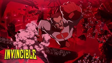 Omni Man Destroys Planet Flaxen (Clip) Invincible
