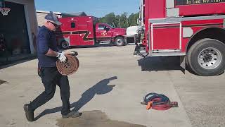 Double donut trash line deployment