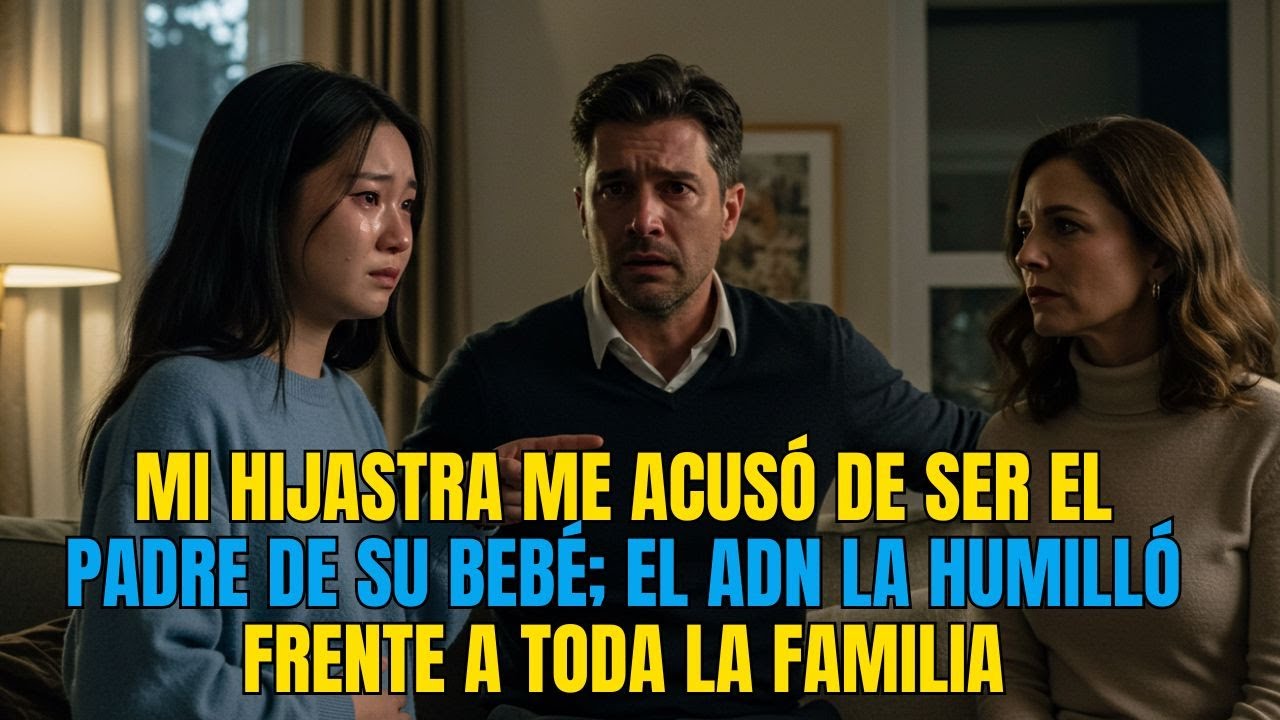 Mi hijastra me acusó de ser el padre de su bebé; el ADN la humilló frente a toda la familia.