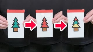 次々と色が変わるクリスマスツリー　マジック2ネタ種明かし　2 Color Changing Christmas Tree Magic Tricks with Tutorial.