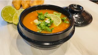Traditional Yemeni chicken soup شوربه القشير (البرغل )التقليديه اليمنيه  المشهوره بشهر رمضان