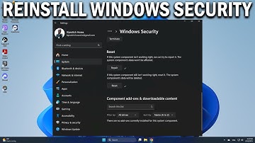 How To Reinstall Windows Security in Windows 11 - Easy Fix