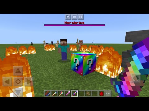 Rainbow Lucky Block Mod In Minecraft Pe